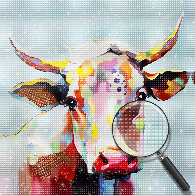 Stier im Ölgemälde Diamond Painting