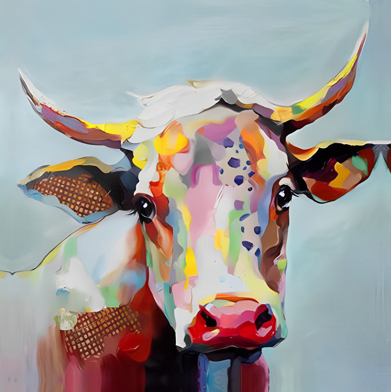 Stier im Ölgemälde Diamond Painting