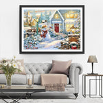 Stille Stadt an Weihnachten Diamond Painting