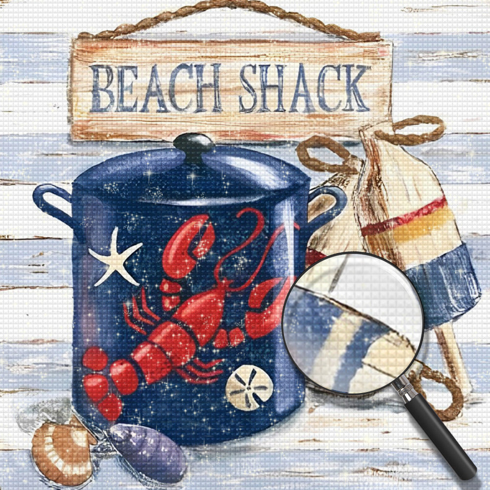 Strand Muscheln Diamond Painting