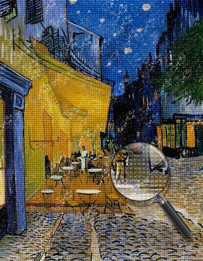 Straße in der Nacht Diamond Painting