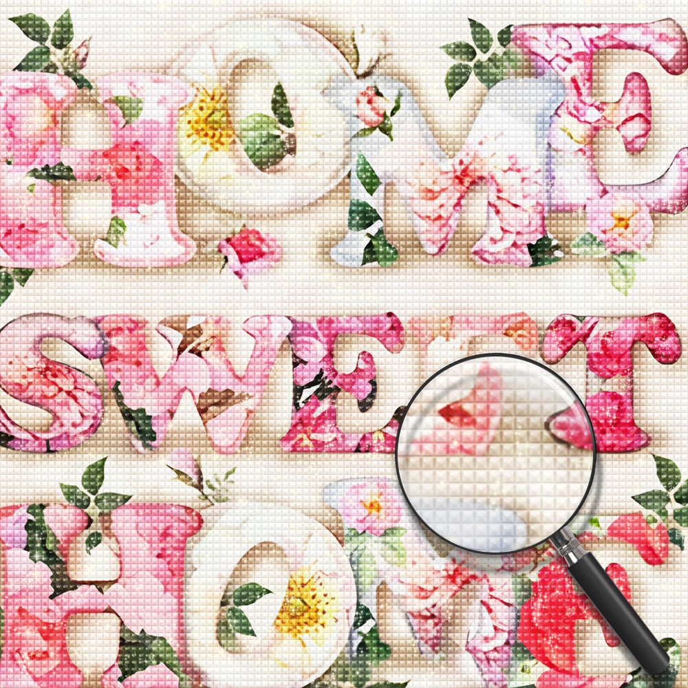 Süßes Blumenhaus Diamond Painting