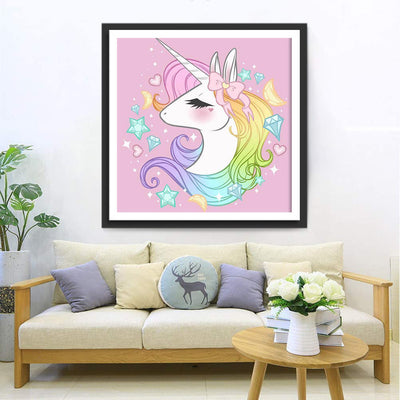 Süßes Cartoon-Einhorn Diamond Painting