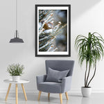 Tannenbaum und Eichhörnchen im Winter Diamond Painting