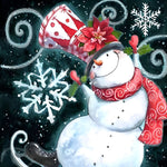 Tanzender Schneemann Diamond Painting