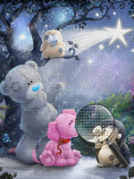 Teddybär in der Märchenwelt Diamond Painting