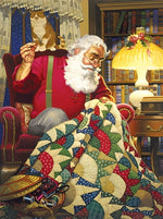 Teppich nähender Weihnachtsmann Diamond Painting