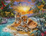 Tiger bei Sonnenaufgang Diamond Painting