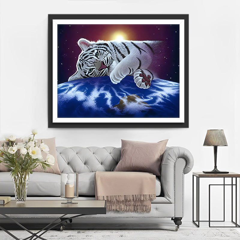 Tiger Erde Diamond Painting