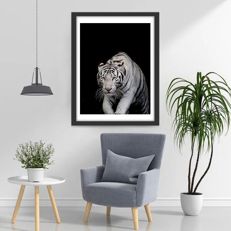 Tiger im Dunkeln Diamond Painting