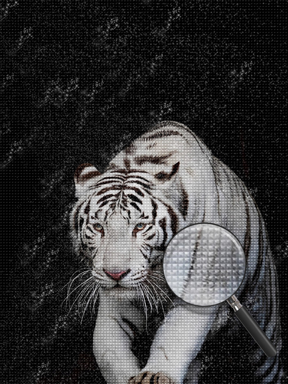 Tiger im Dunkeln Diamond Painting