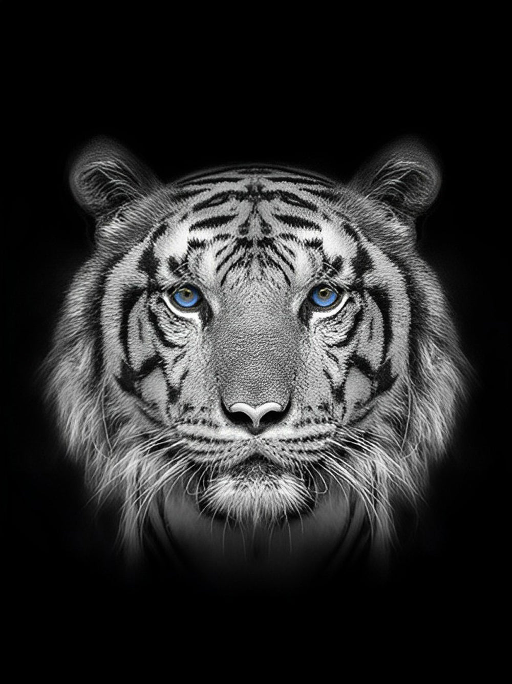 Tiger im Dunkeln Diamond Painting