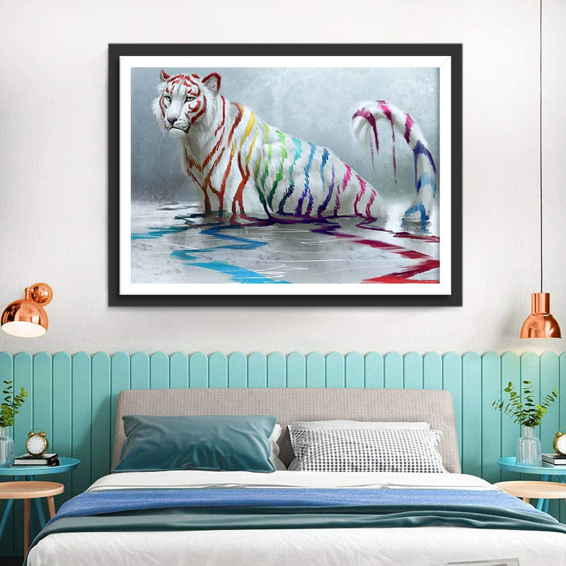 Tiger im Wasser Diamond Painting