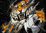 Tiger mit einem Fußball Diamond Painting