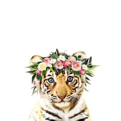 Tiger mit einem Kranz Diamond Painting