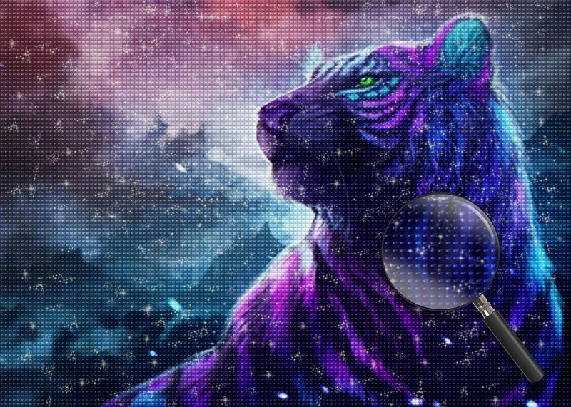 Tiger Sternenhimmel Diamond Painting