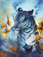 Tiger und Goldfische Diamond Painting