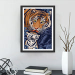 Tiger und Kalb Diamond Painting