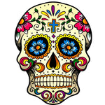 Totenkopf mit einem Kreuz auf der Stirn Diamond Painting