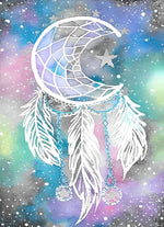 Traumfänger Mondsichel Stern Diamond Painting