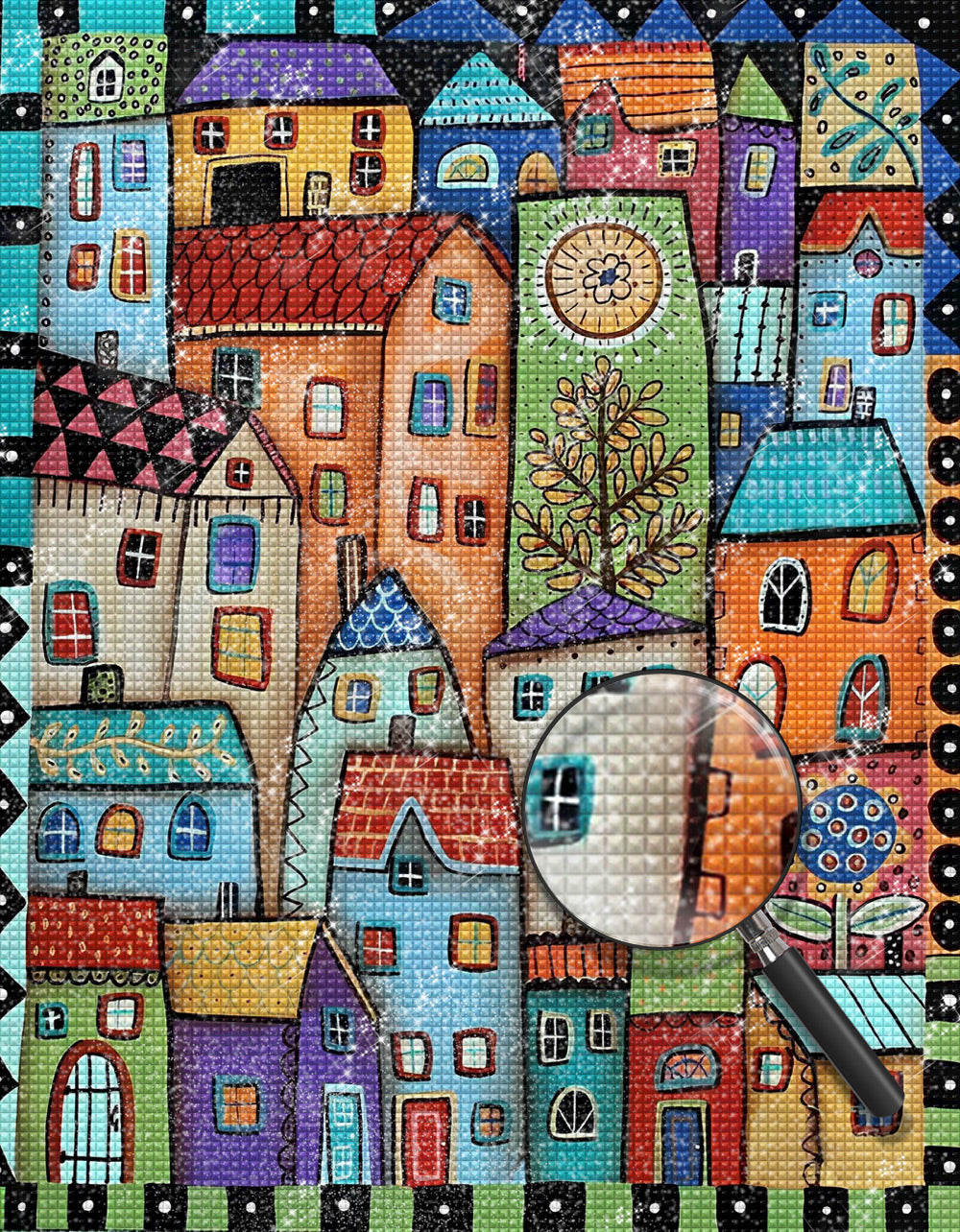 Überfüllte Stadt Diamond Painting