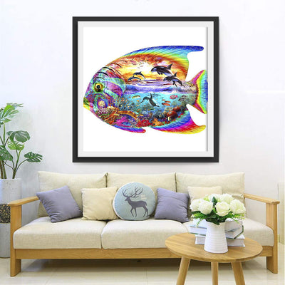 Unterwasserwelt auf Fisch Diamond Painting