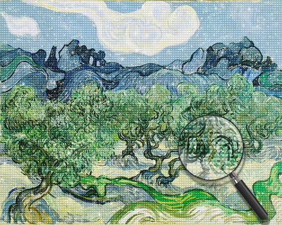 Van Gogh, Bäume Diamond Painting