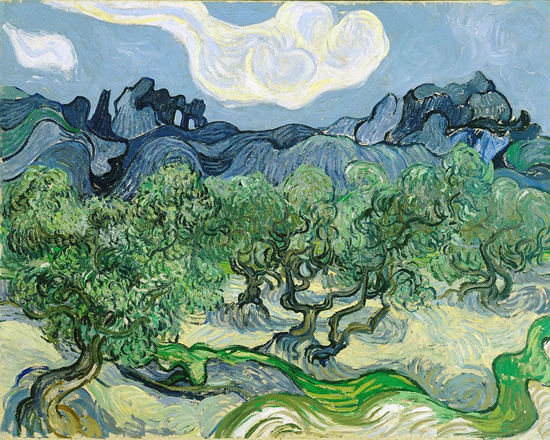 Van Gogh, Bäume Diamond Painting