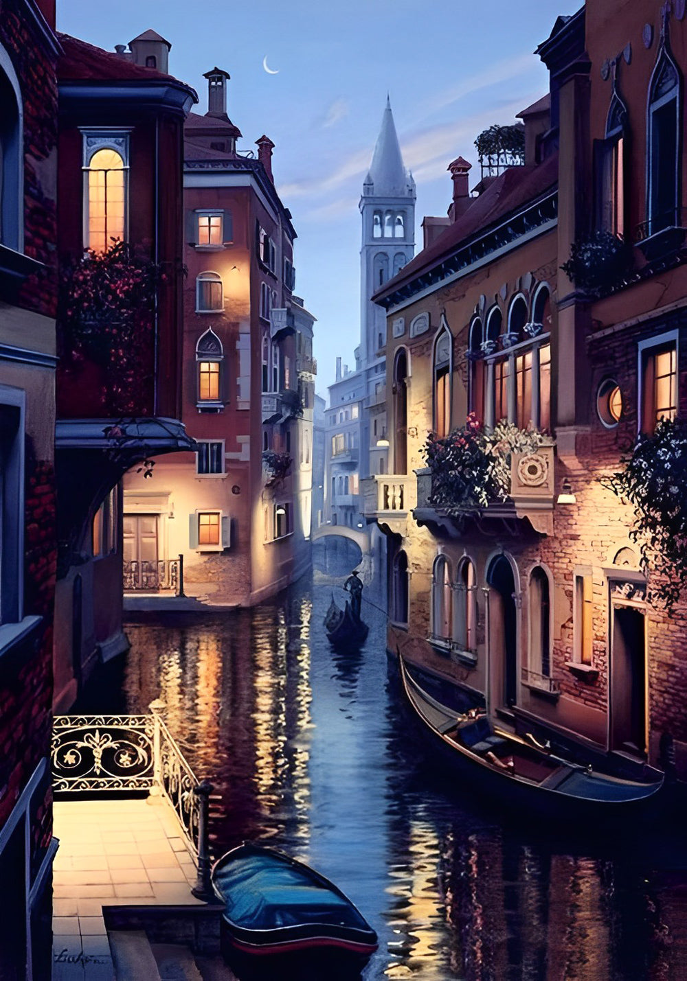 Venedig in der Nacht Diamond Painting
