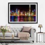 Victoria Harbour bei Nacht Diamond Painting