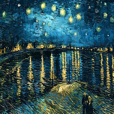 Vincent van Gogh, Sternennacht über der Rhone Diamond Painting