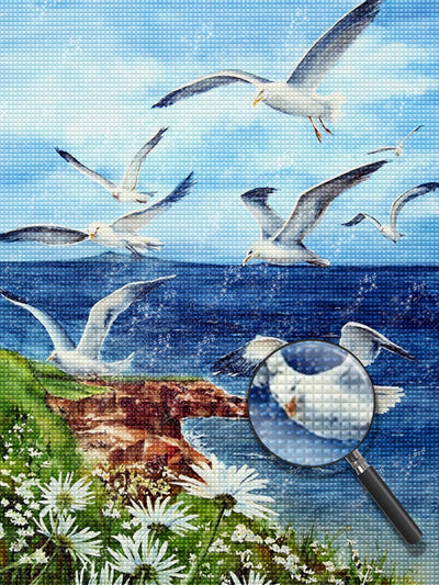 Vögel Meer Diamond Painting