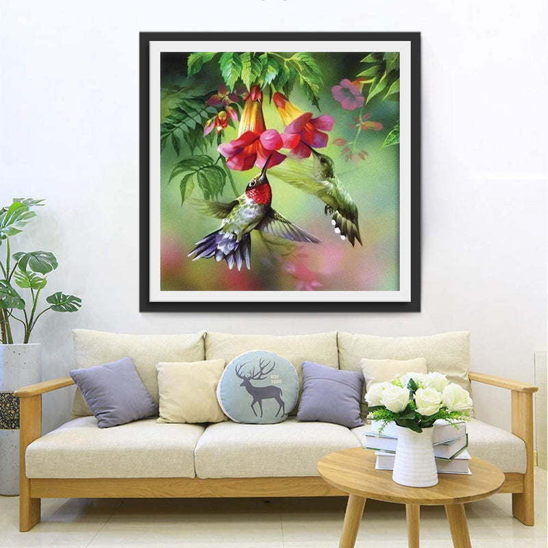 Vögel und Blumen Diamond Painting