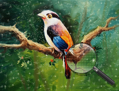 Vogel auf dem Ast Diamond Painting