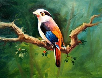 Vogel auf dem Ast Diamond Painting