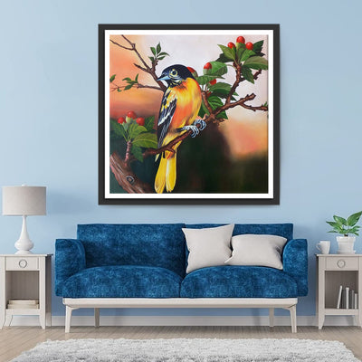 Vogel und Beeren Diamond Painting