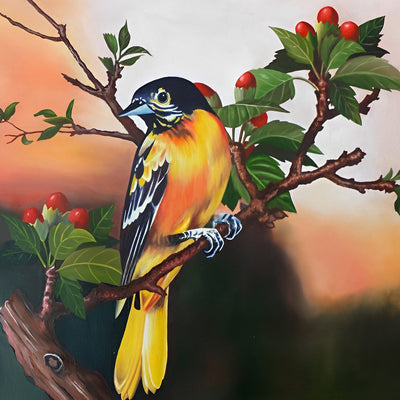 Vogel und Beeren Diamond Painting