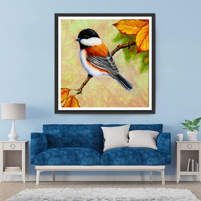 Vogel und Blätter im Herbst Diamond Painting