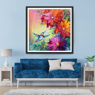 Vogel und Chrysanthemen Diamond Painting