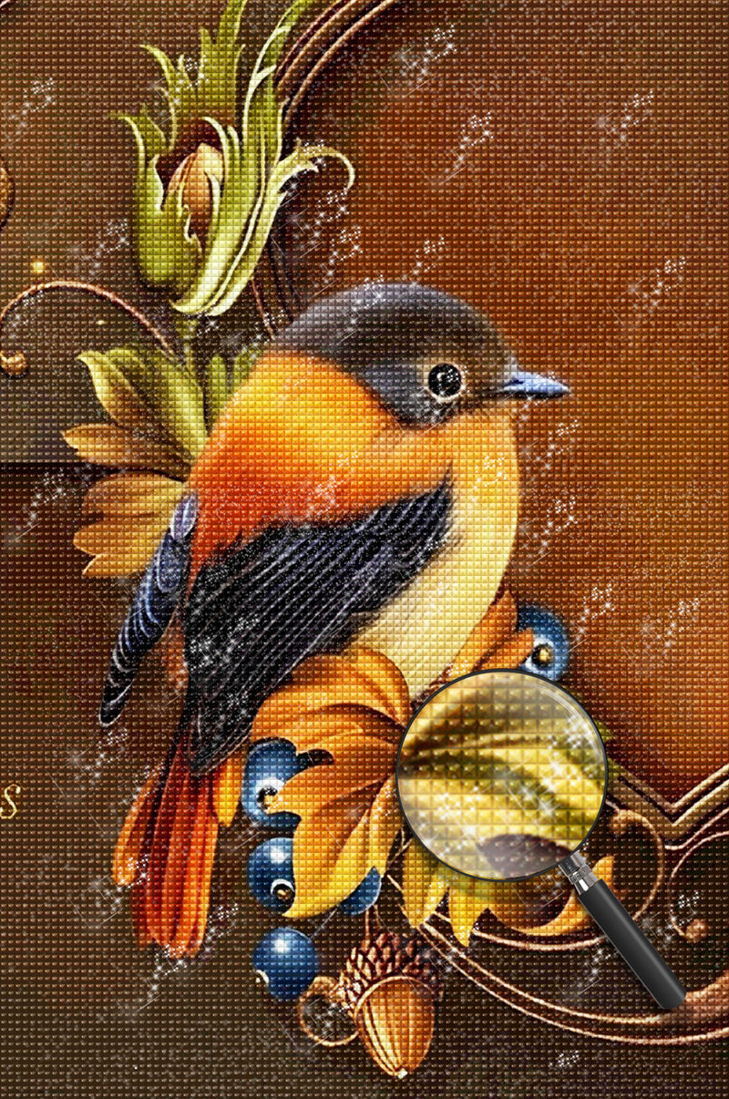 Vogel und Pflanzen Diamond Painting