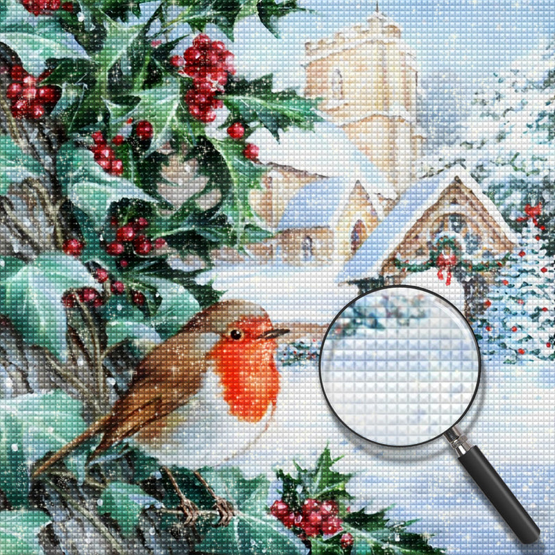 Vogel Weihnachten Diamond Painting