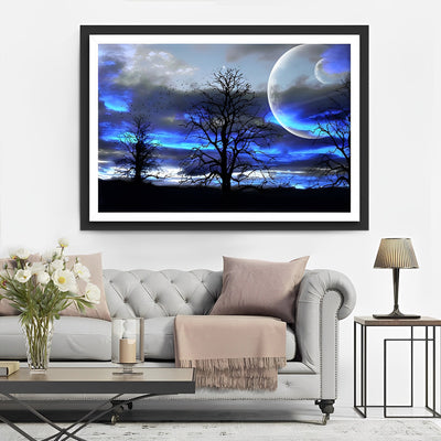 Wald bei Nacht Diamond Painting