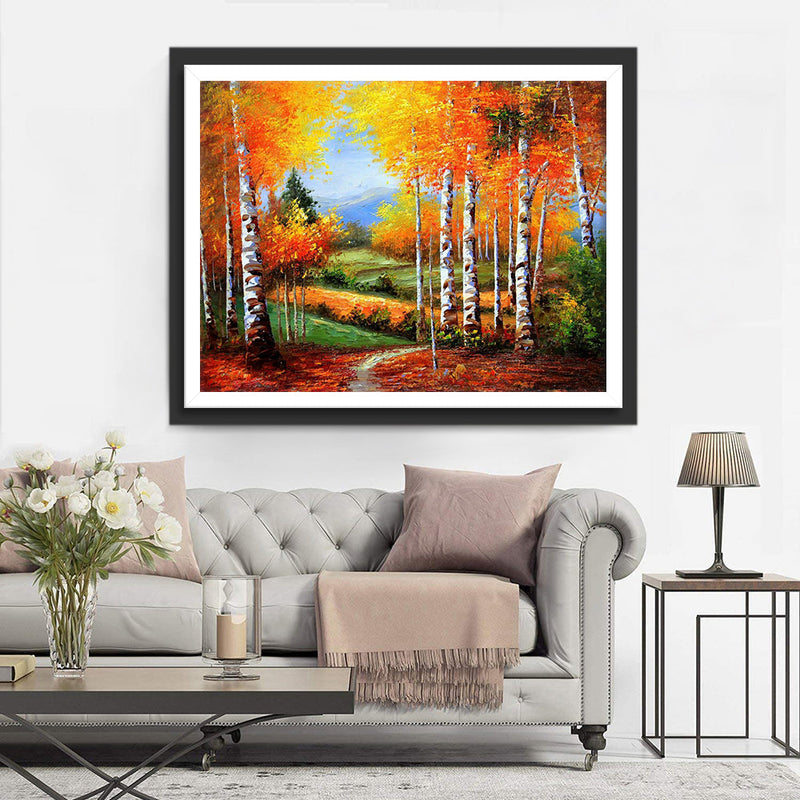 Wald im Herbst Diamond Painting