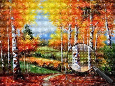 Wald im Herbst Diamond Painting