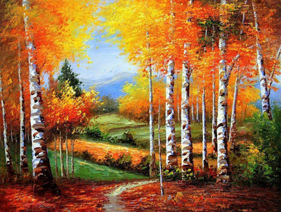 Wald im Herbst Diamond Painting