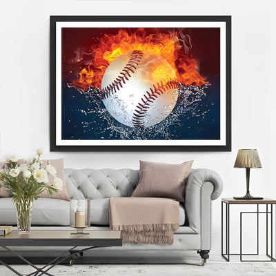 Wasser Feuer Baseball Diamond Painting