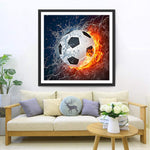 Wasser Feuer Fußball Diamond Painting