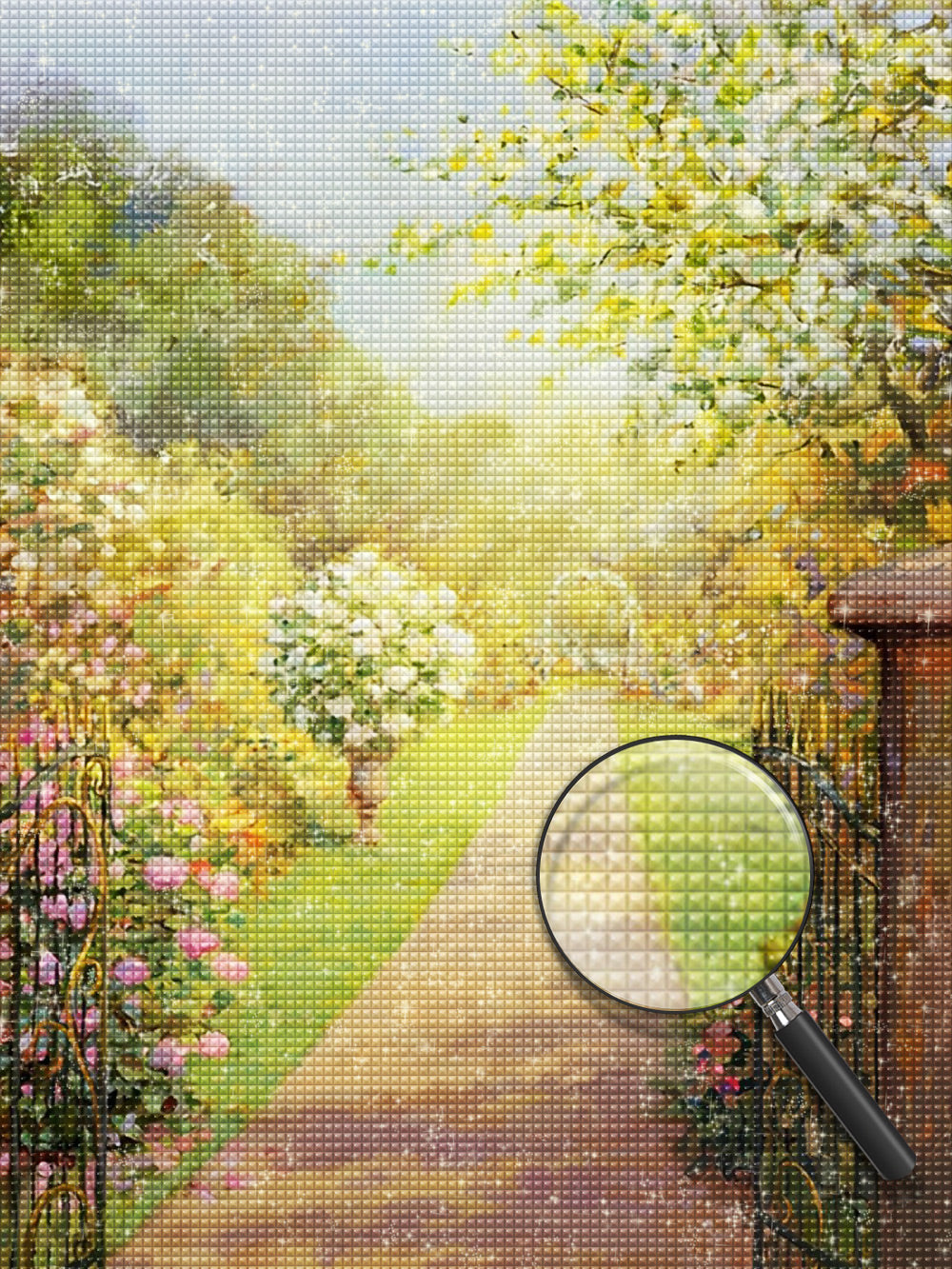 Weg im Garten Diamond Painting