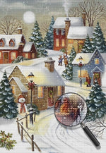 Weihnachten Dorf Diamond Painting