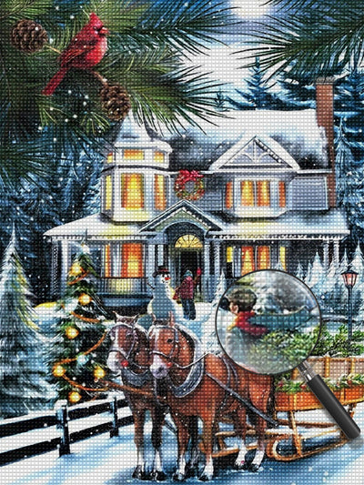 Weihnachten Schnee Diamond Painting